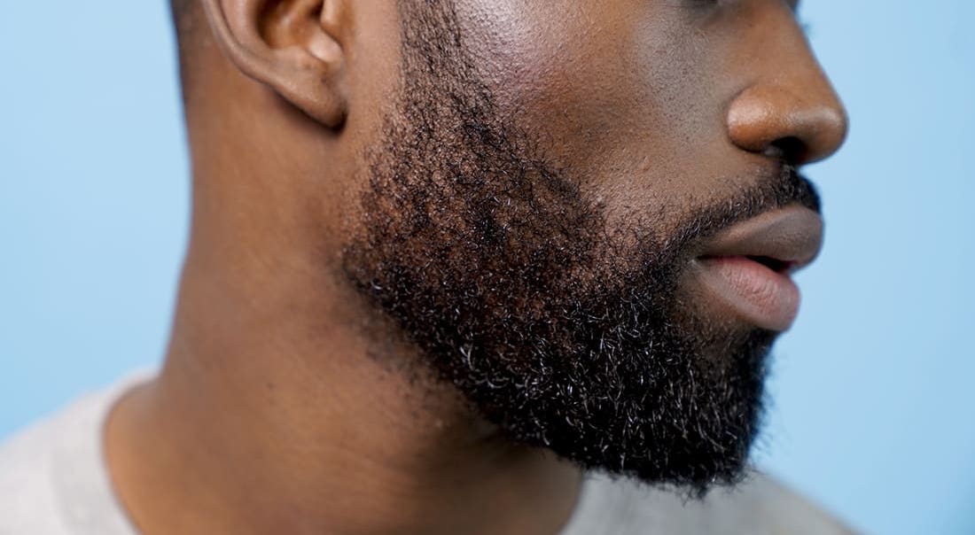 black man beard