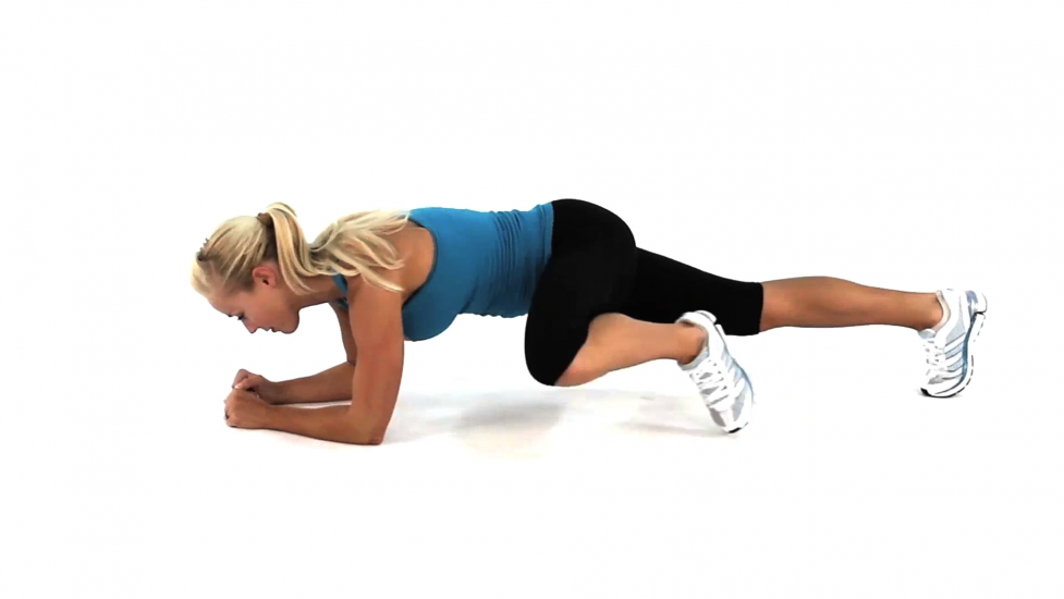 Low Side Plank Knee to Same Side Elbow